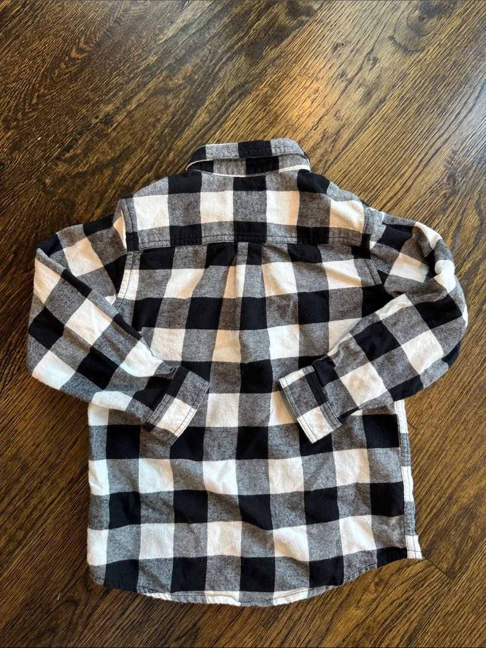 Flannel shirt and sweatpants